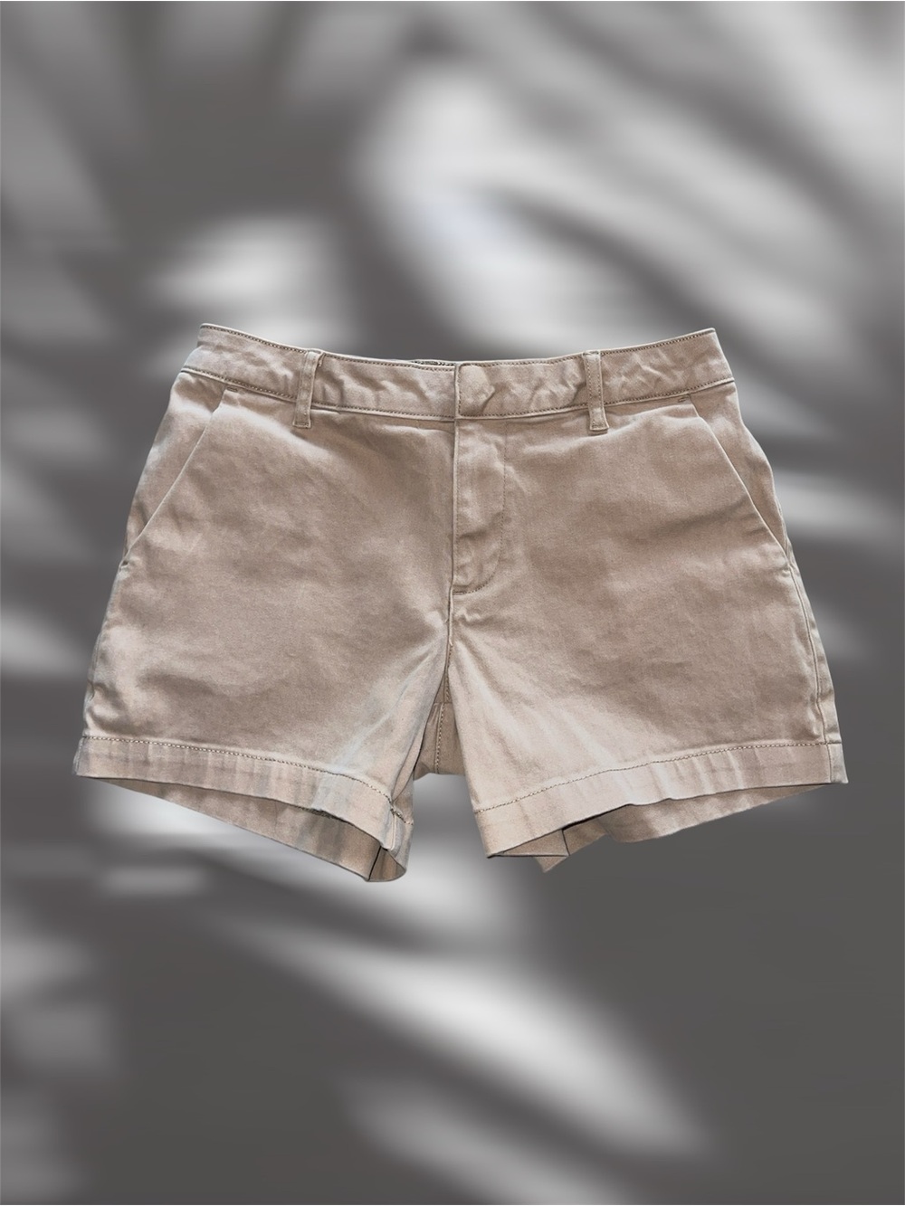 Banana Republic Tan Tailored Cotton Twill Shorts - Size 6